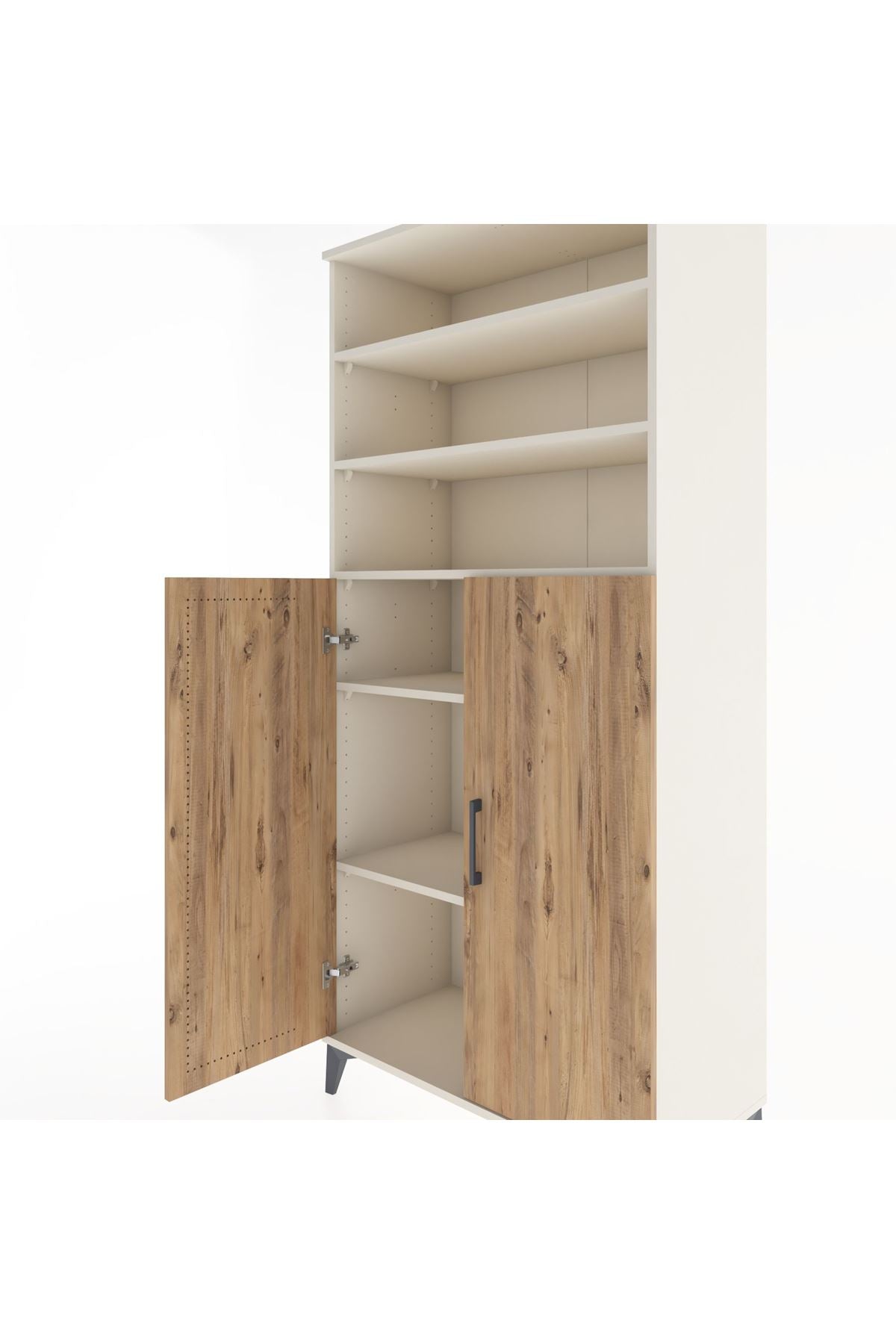 Hyperion Dolap 5 Raflı 2 Kapaklı 88x44x195 Aytaşı-Çam