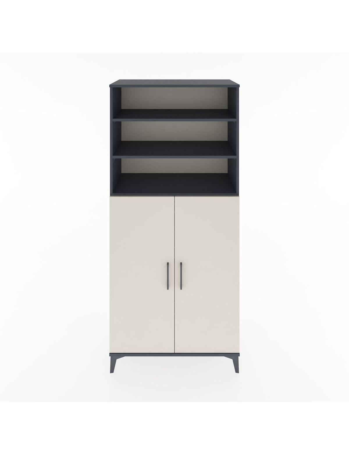 Hyperion Dolap 5 Raflı 2 Kapaklı 88x44x195 Antrasit-Aytaşı