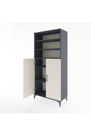 Hyperion Dolap 5 Raflı 2 Kapaklı 88x44x195 Antrasit-Aytaşı