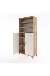 Hyperion Dolap 5 Raflı 2 Kapaklı 88x44x195 Çam-Aytaşı