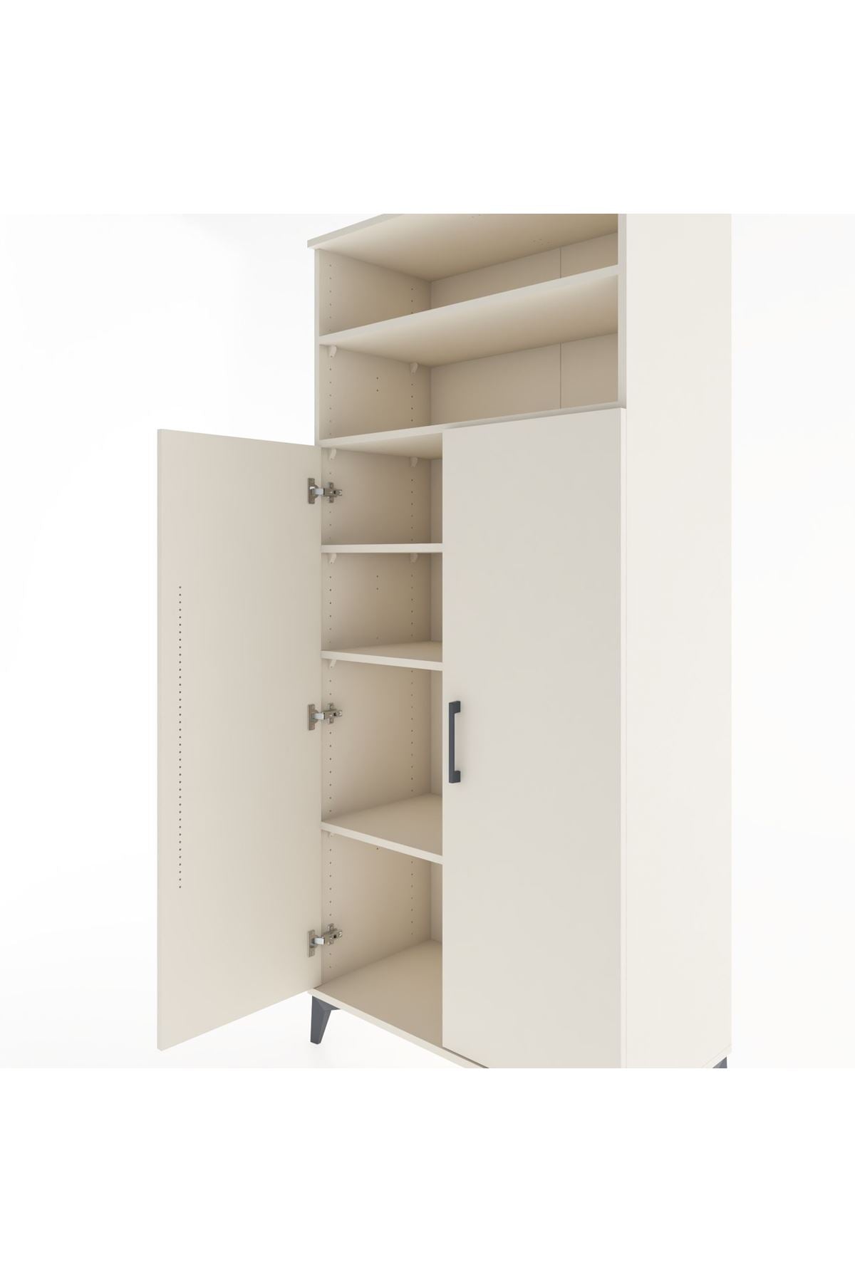 Hyperion Dolap 5 Raflı 2 Kapaklı 88x44x195 Aytaşı-Aytaşı