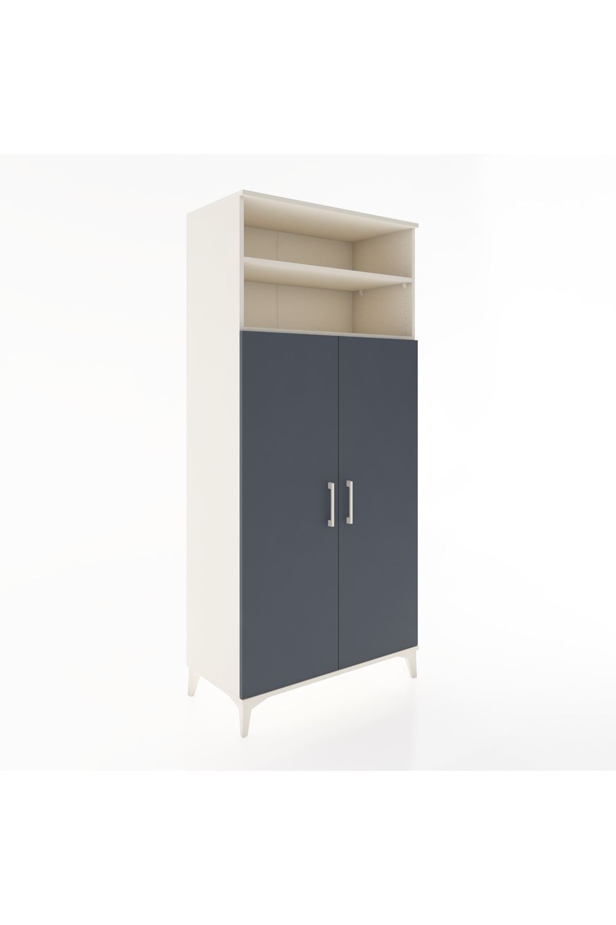 Hyperion Dolap 5 Raflı 2 Kapaklı 88x44x195 Aytaşı-Antrasit