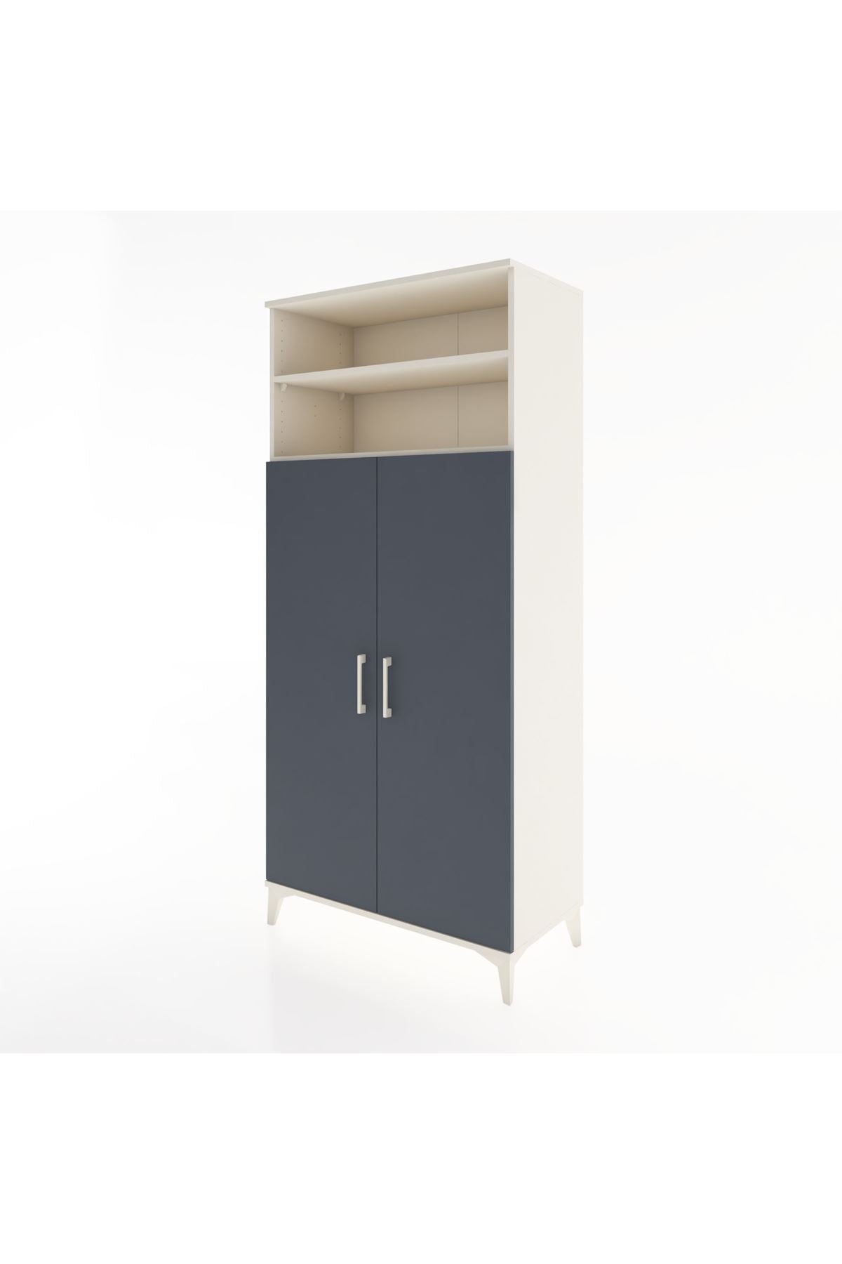 Hyperion Dolap 5 Raflı 2 Kapaklı 88x44x195 Aytaşı-Antrasit