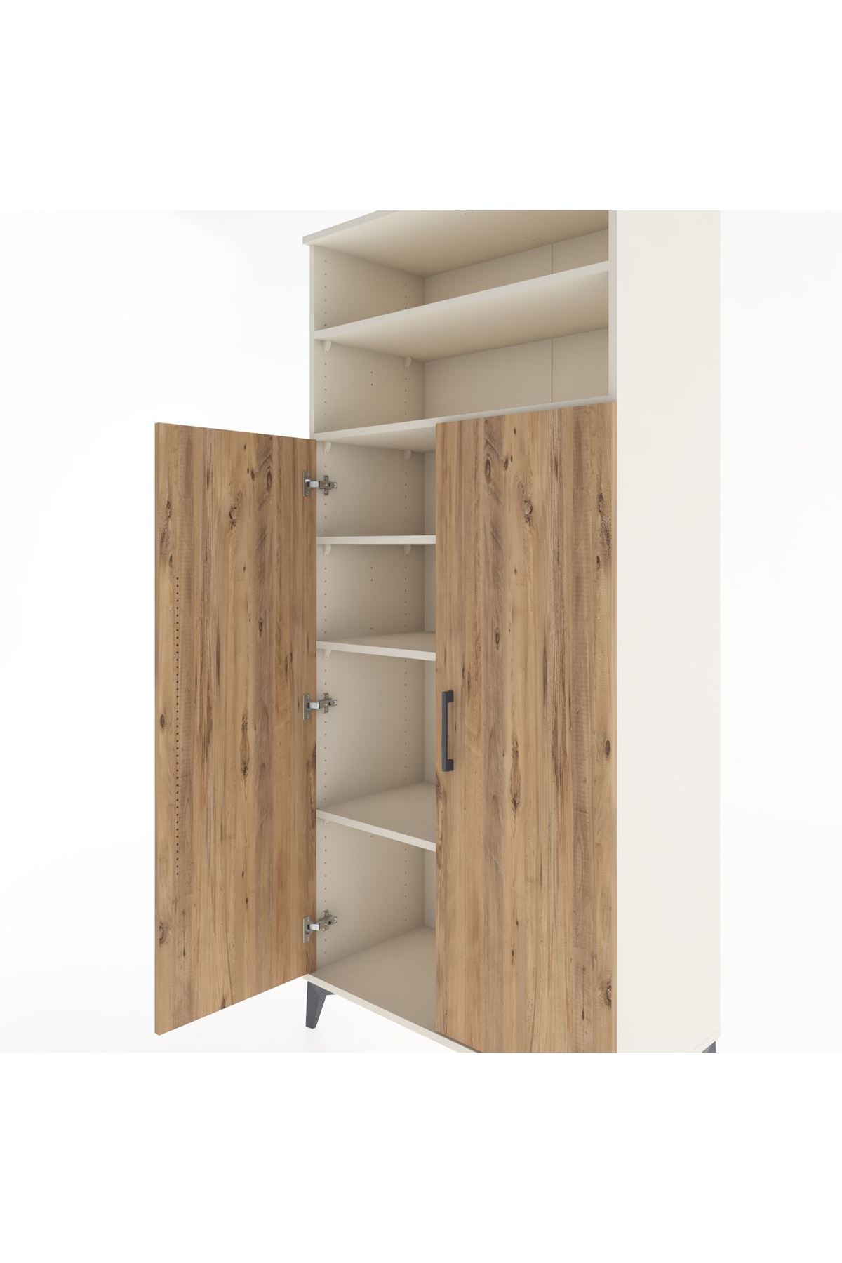 Hyperion Dolap 5 Raflı 2 Kapaklı 88x44x195 Aytaşı-Çam