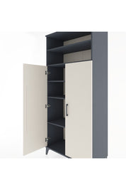 Hyperion Dolap 5 Raflı 2 Kapaklı 88x44x195 Antrasit-Aytaşı