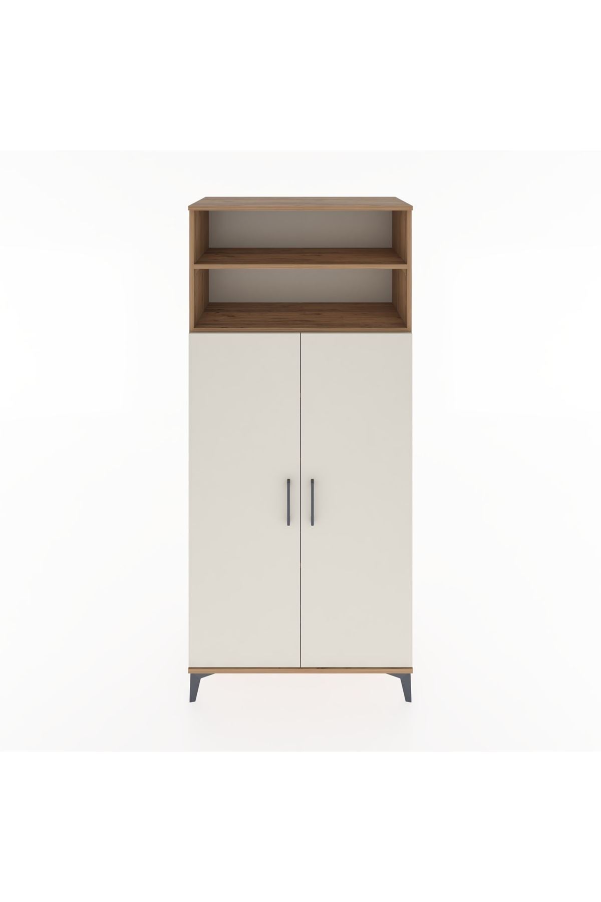 Hyperion Dolap 5 Raflı 2 Kapaklı 88x44x195 Çam-Aytaşı