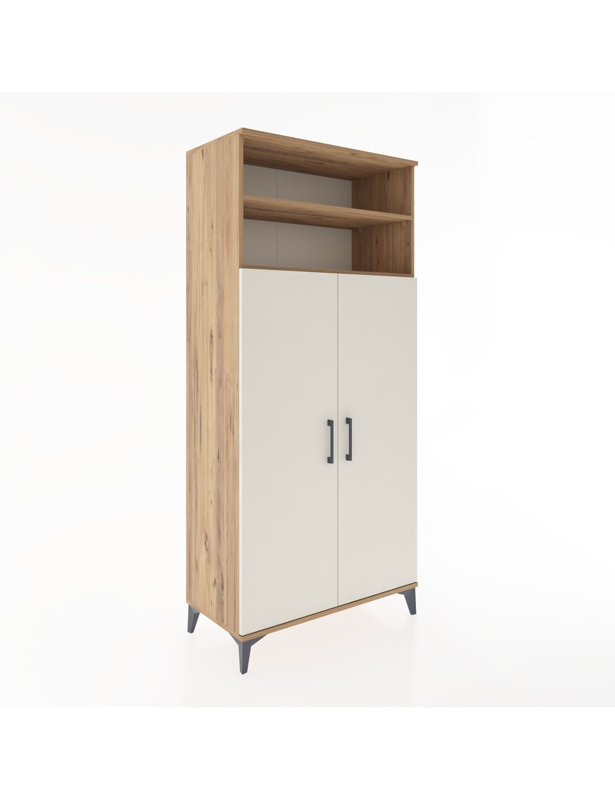 Hyperion Dolap 5 Raflı 2 Kapaklı 88x44x195 Çam-Aytaşı