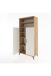 Hyperion Dolap 5 Raflı 2 Kapaklı 88x44x195 Çam-Aytaşı