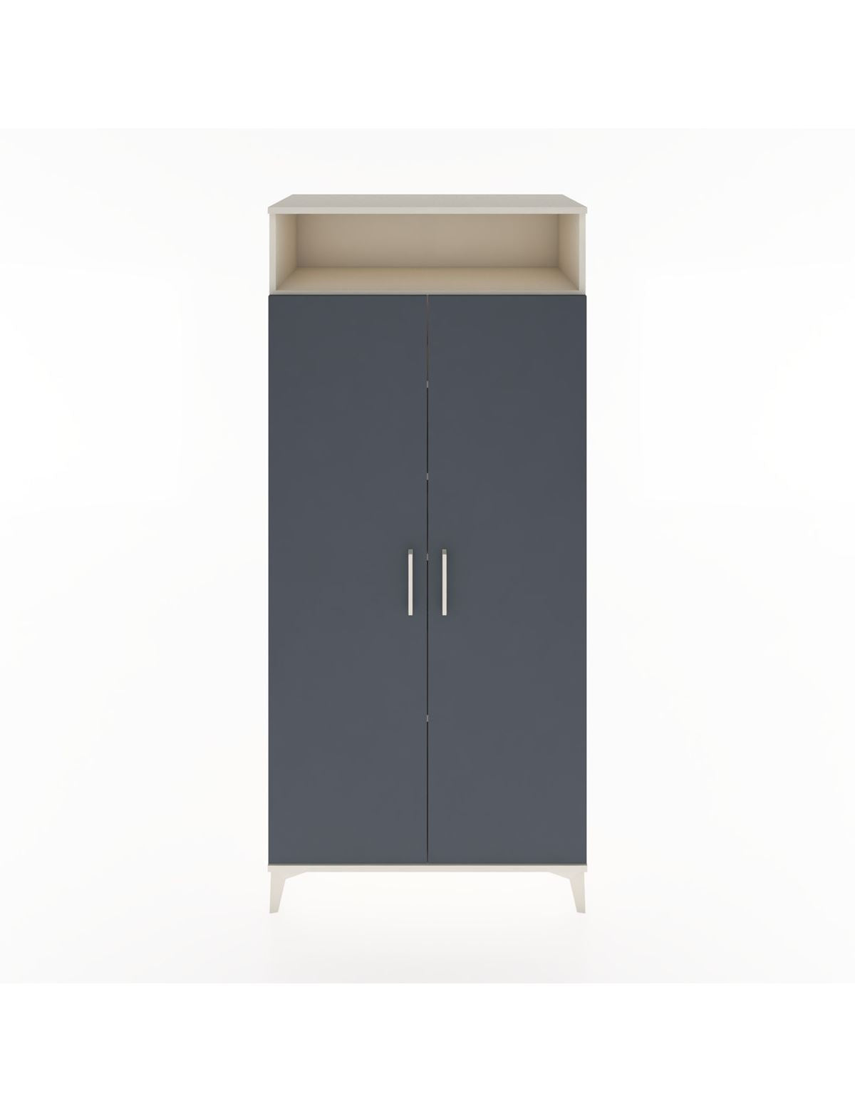 Hyperion Dolap 5 Raflı 2 Kapaklı 88x44x195 Aytaşı-Antrasit