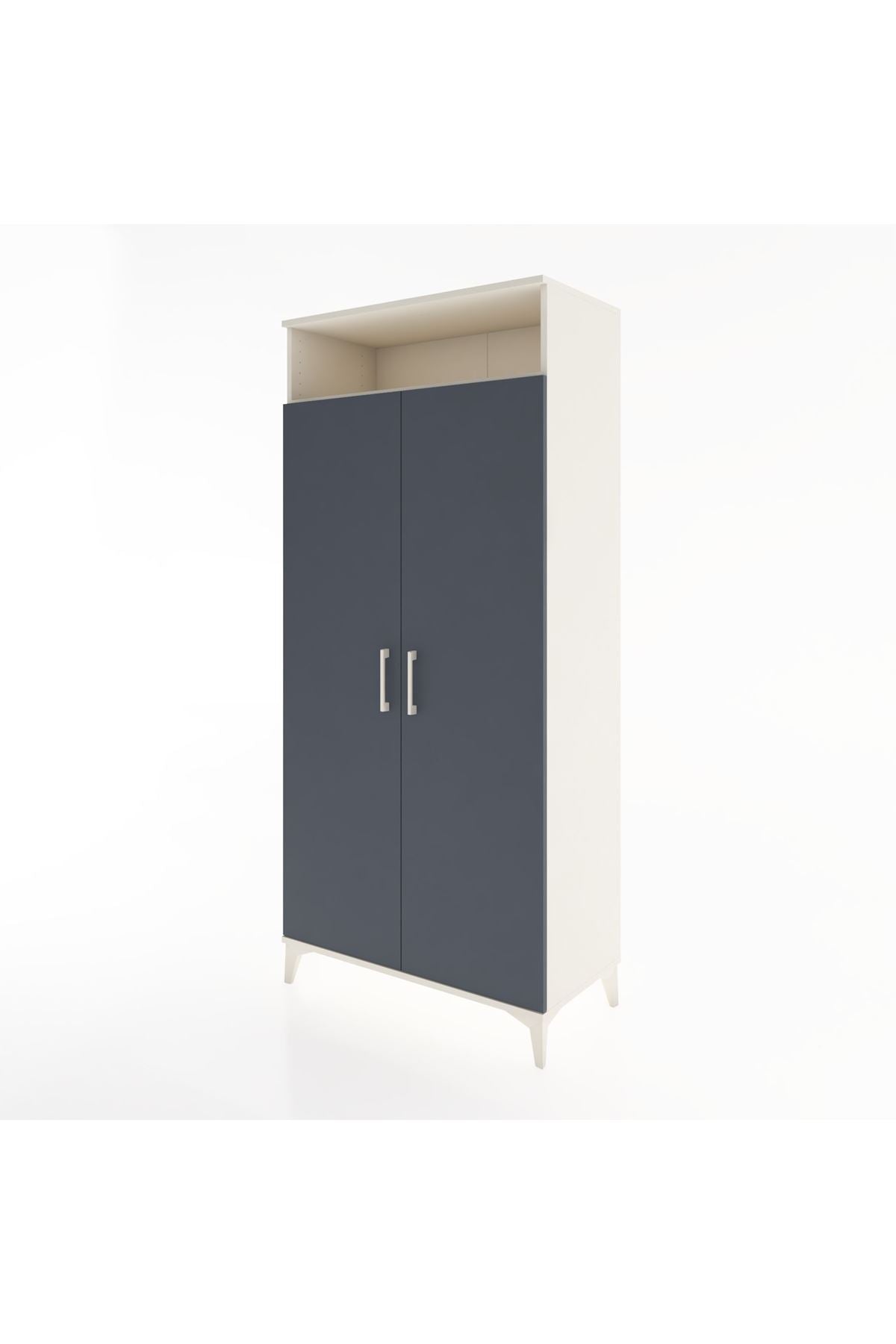 Hyperion Dolap 5 Raflı 2 Kapaklı 88x44x195 Aytaşı-Antrasit