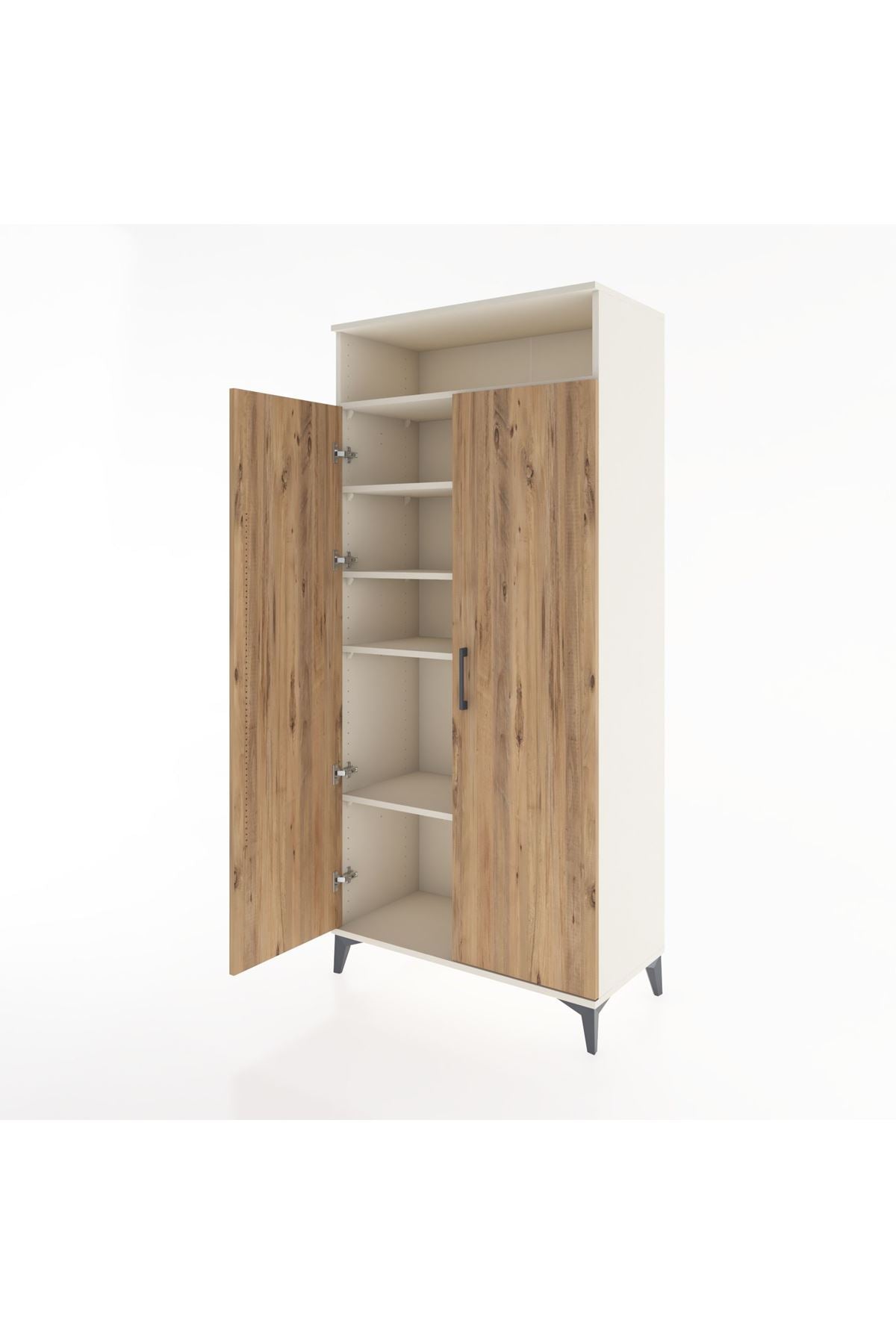 Hyperion Dolap 5 Raflı 2 Kapaklı 88x44x195 Aytaşı-Çam