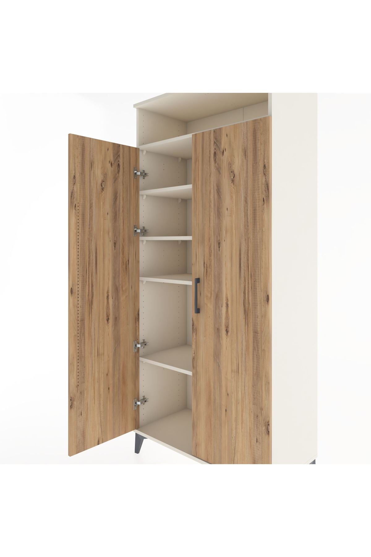 Hyperion Dolap 5 Raflı 2 Kapaklı 88x44x195 Aytaşı-Çam