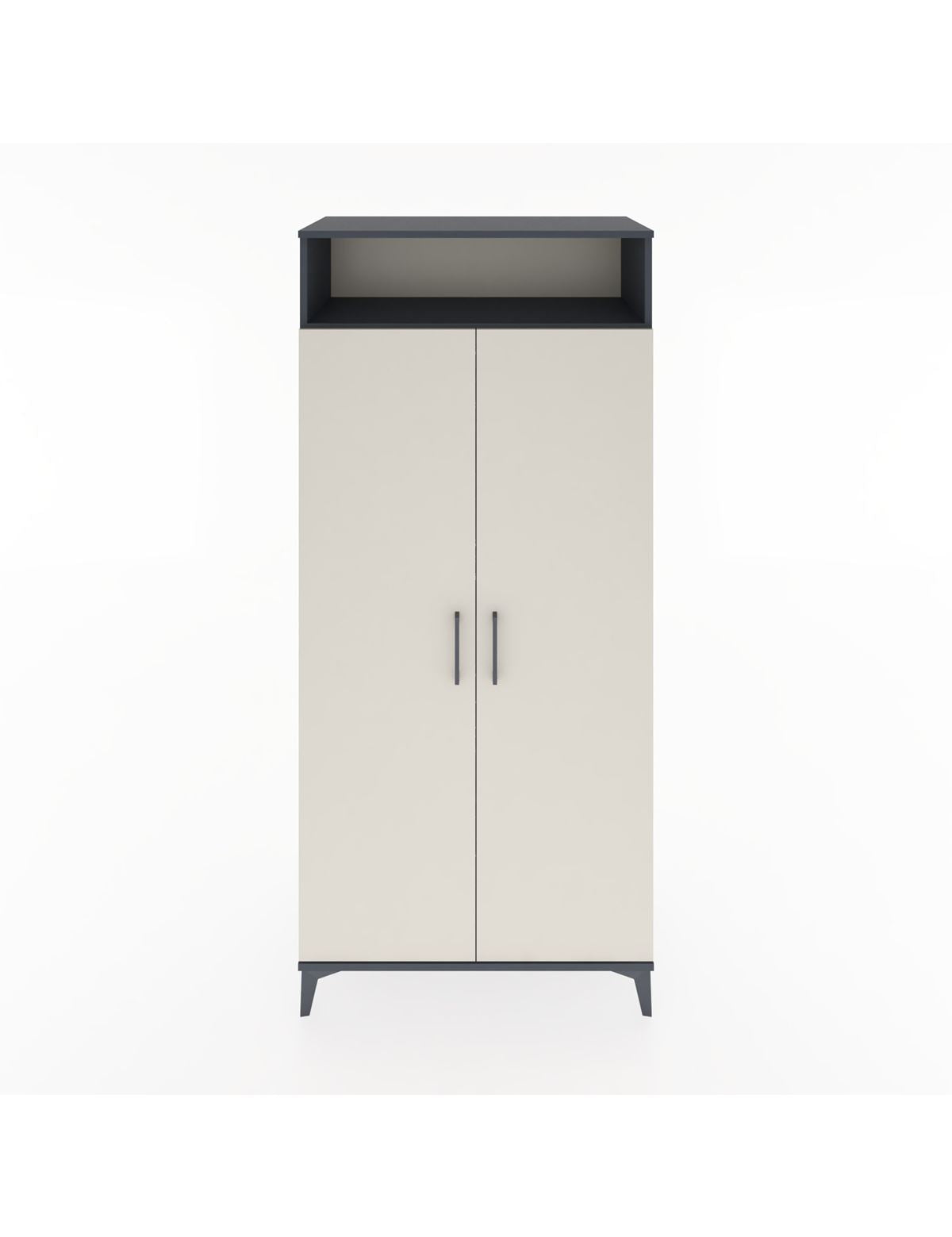 Hyperion Dolap 5 Raflı 2 Kapaklı 88x44x195 Antrasit-Aytaşı