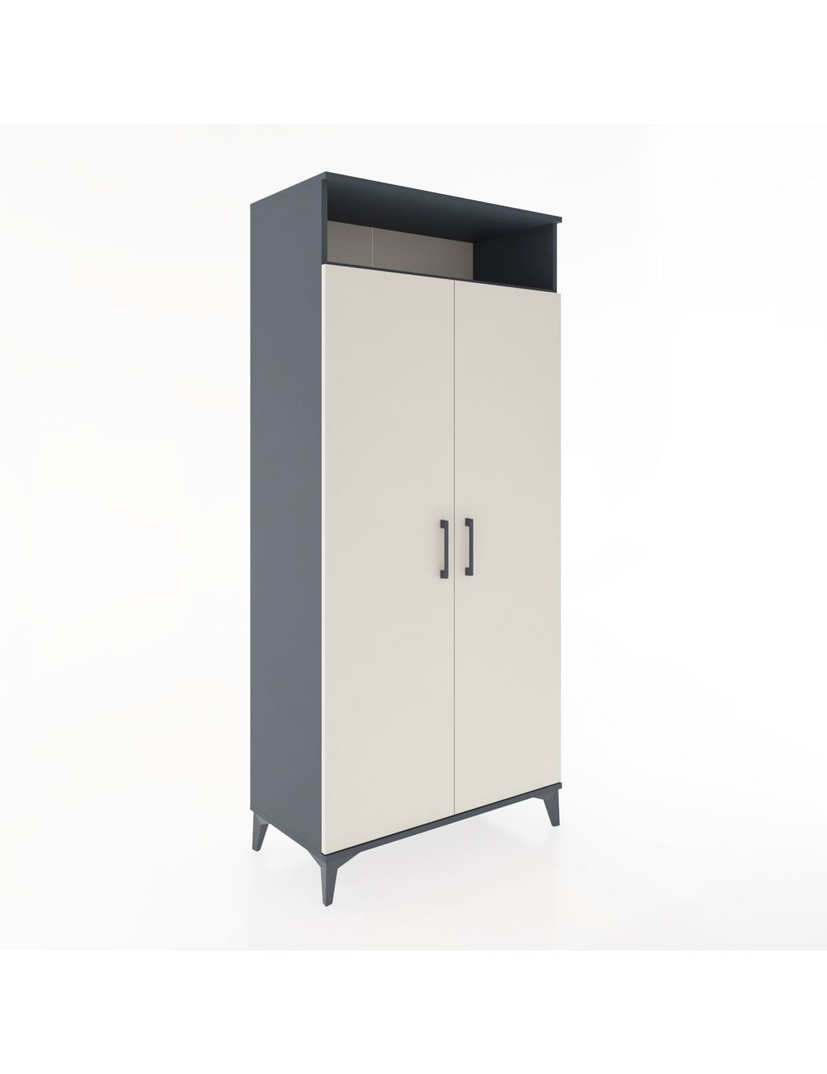 Hyperion Dolap 5 Raflı 2 Kapaklı 88x44x195 Antrasit-Aytaşı