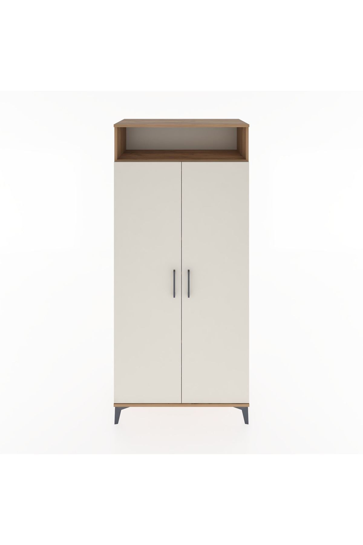 Hyperion Dolap 5 Raflı 2 Kapaklı 88x44x195 Çam-Aytaşı