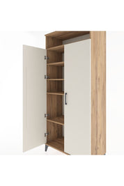 Hyperion Dolap 5 Raflı 2 Kapaklı 88x44x195 Çam-Aytaşı