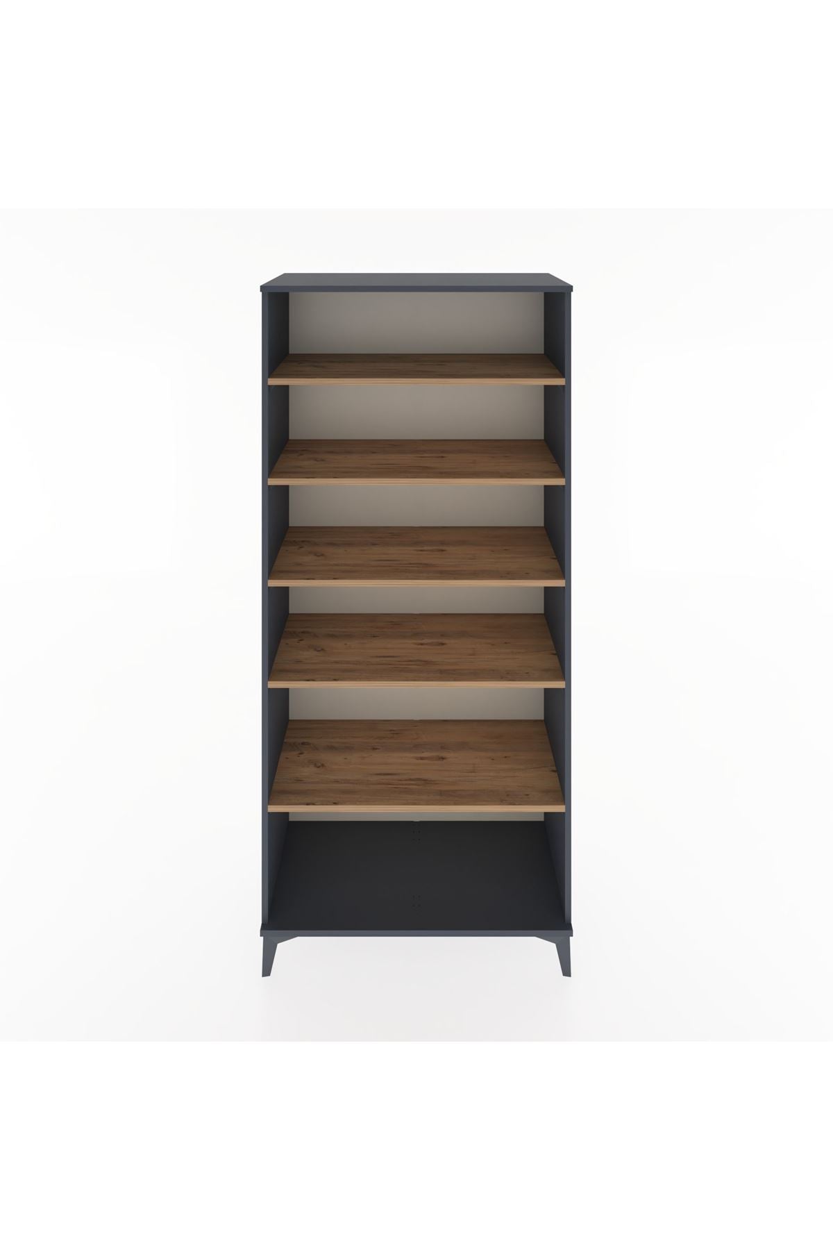 Hyperion Dolap 5 Raflı 88x44x195 Antrasit-Çam