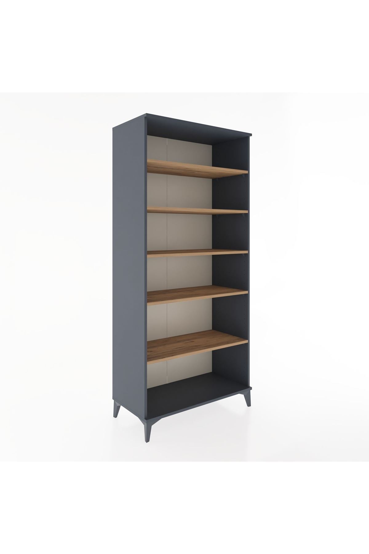 Hyperion Dolap 5 Raflı 88x44x195 Antrasit-Çam