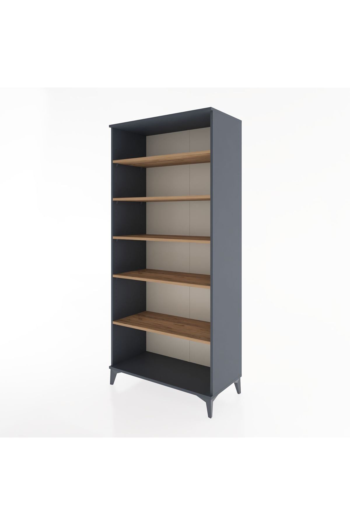 Hyperion Dolap 5 Raflı 88x44x195 Antrasit-Çam