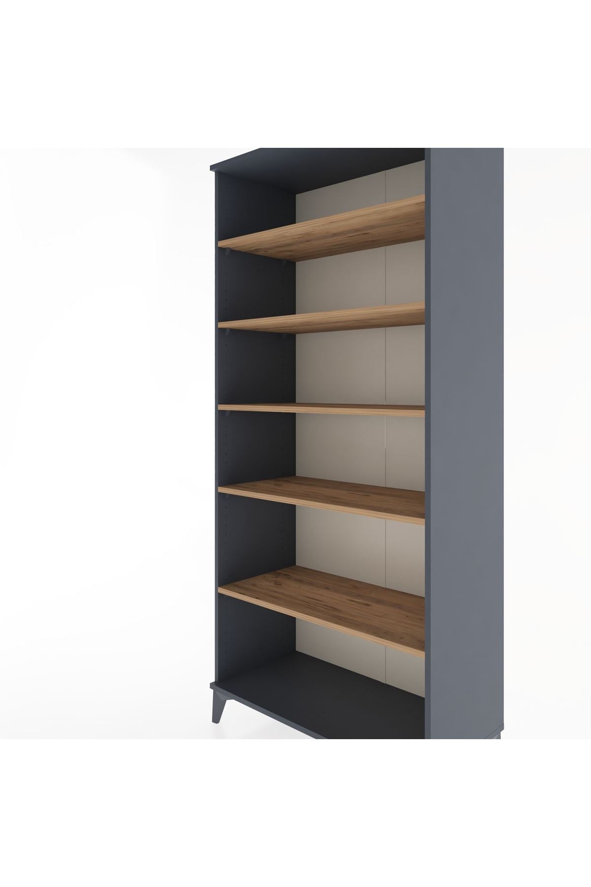 Hyperion Dolap 5 Raflı 88x44x195 Antrasit-Çam