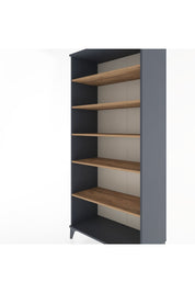 Hyperion Dolap 5 Raflı 88x44x195 Antrasit-Çam