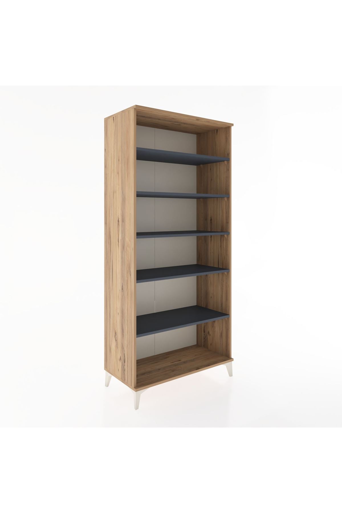 Hyperion Dolap 5 Raflı 88x44x195 Çam-Antrasit