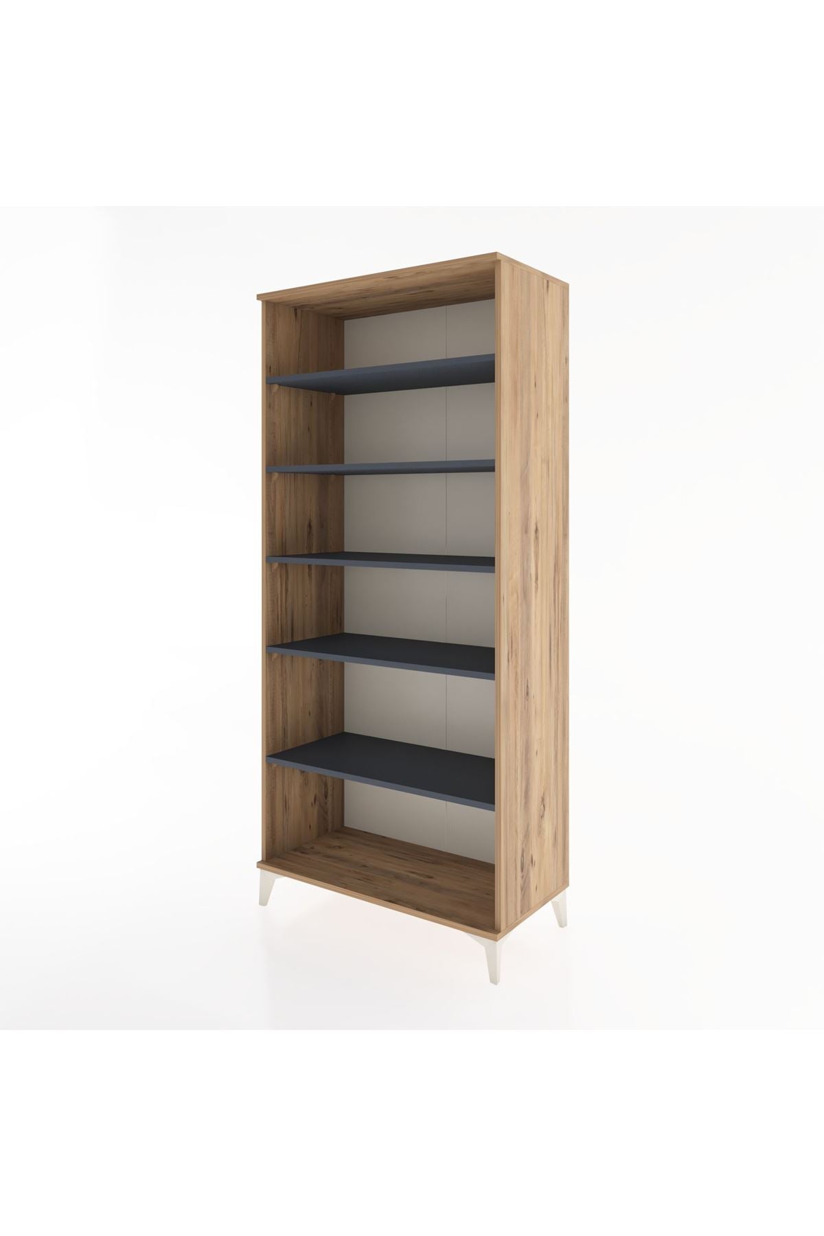 Hyperion Dolap 5 Raflı 88x44x195 Çam-Antrasit