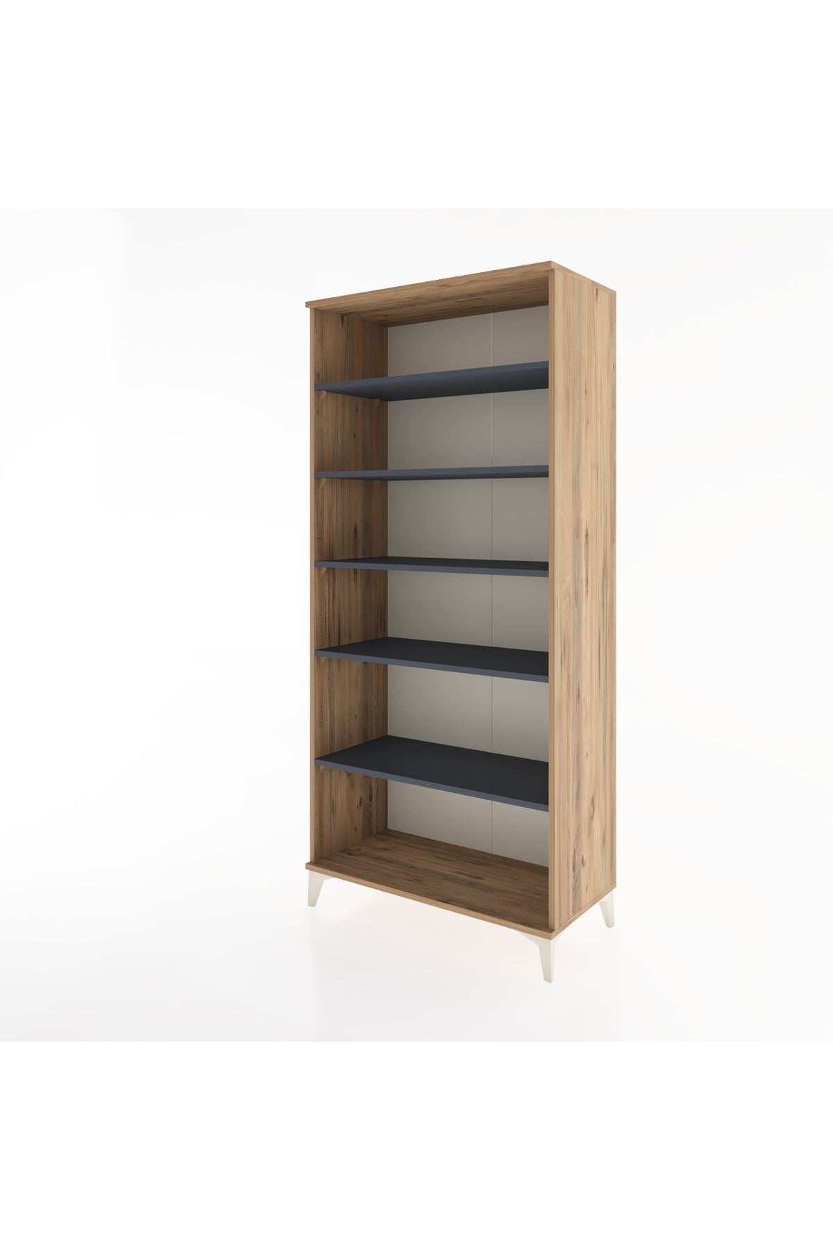 Hyperion Dolap 5 Raflı 88x44x195 Çam-Antrasit