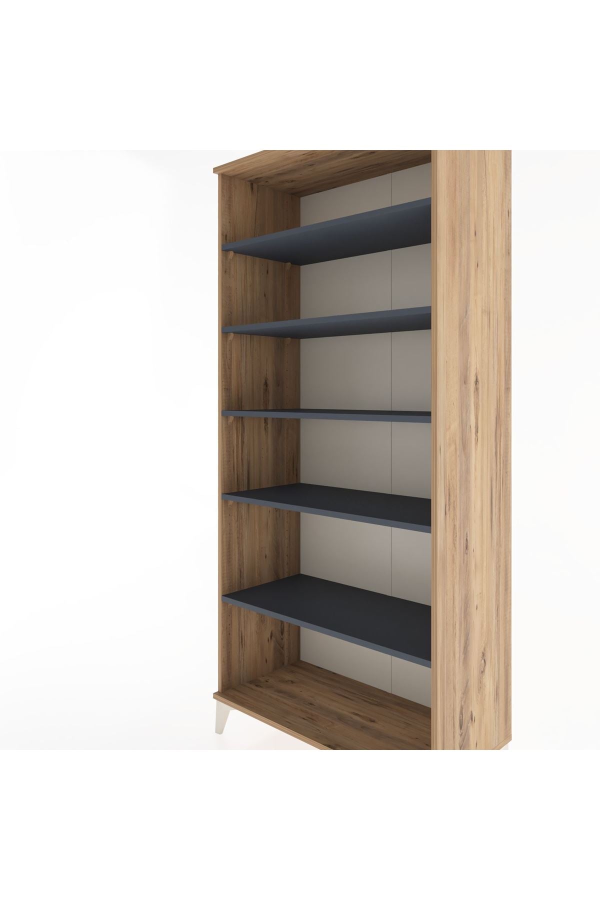 Hyperion Dolap 5 Raflı 88x44x195 Çam-Antrasit