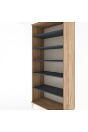 Hyperion Dolap 5 Raflı 88x44x195 Çam-Antrasit