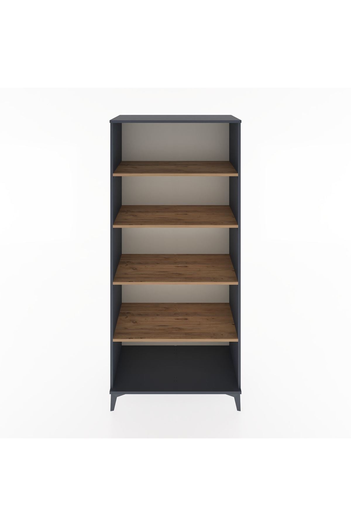 Hyperion Dolap 5 Raflı 88x44x195 Antrasit-Çam