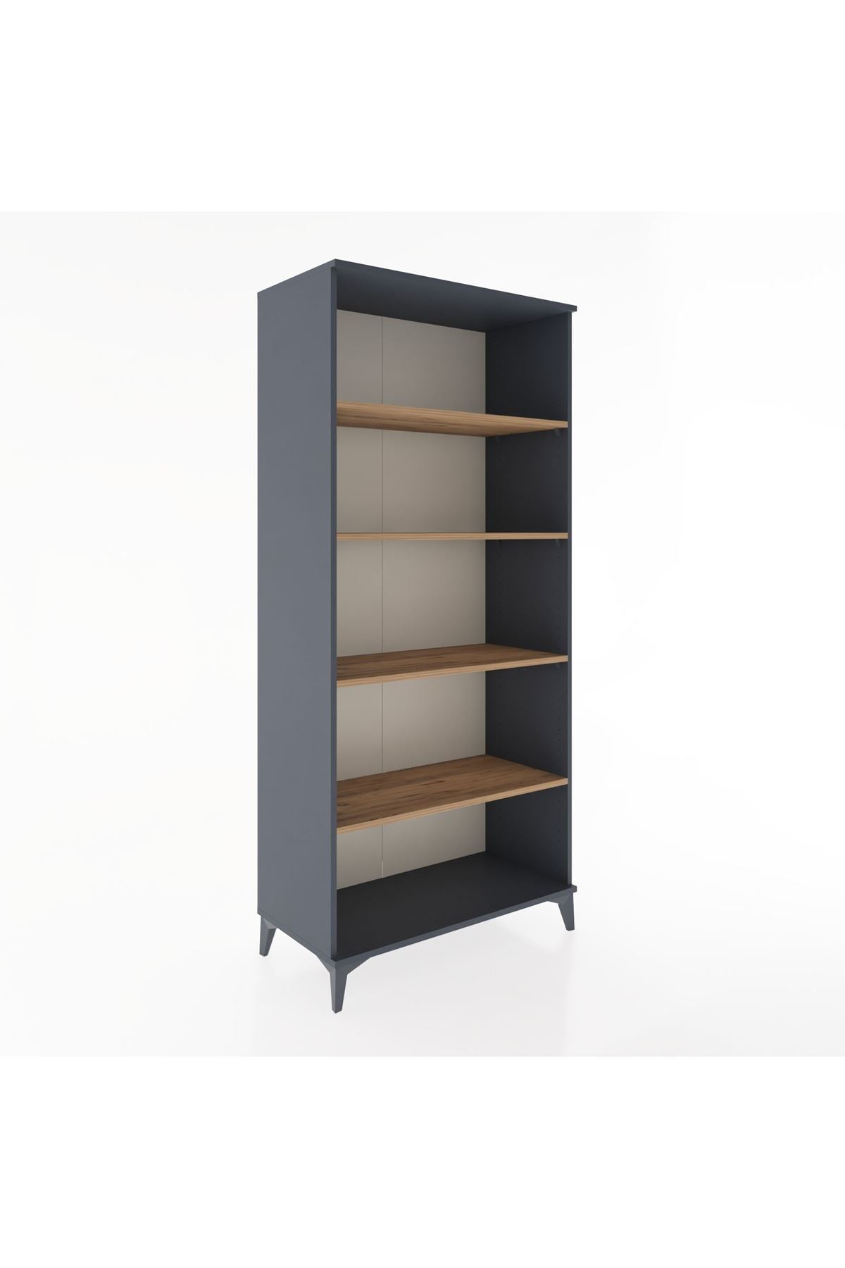 Hyperion Dolap 5 Raflı 88x44x195 Antrasit-Çam