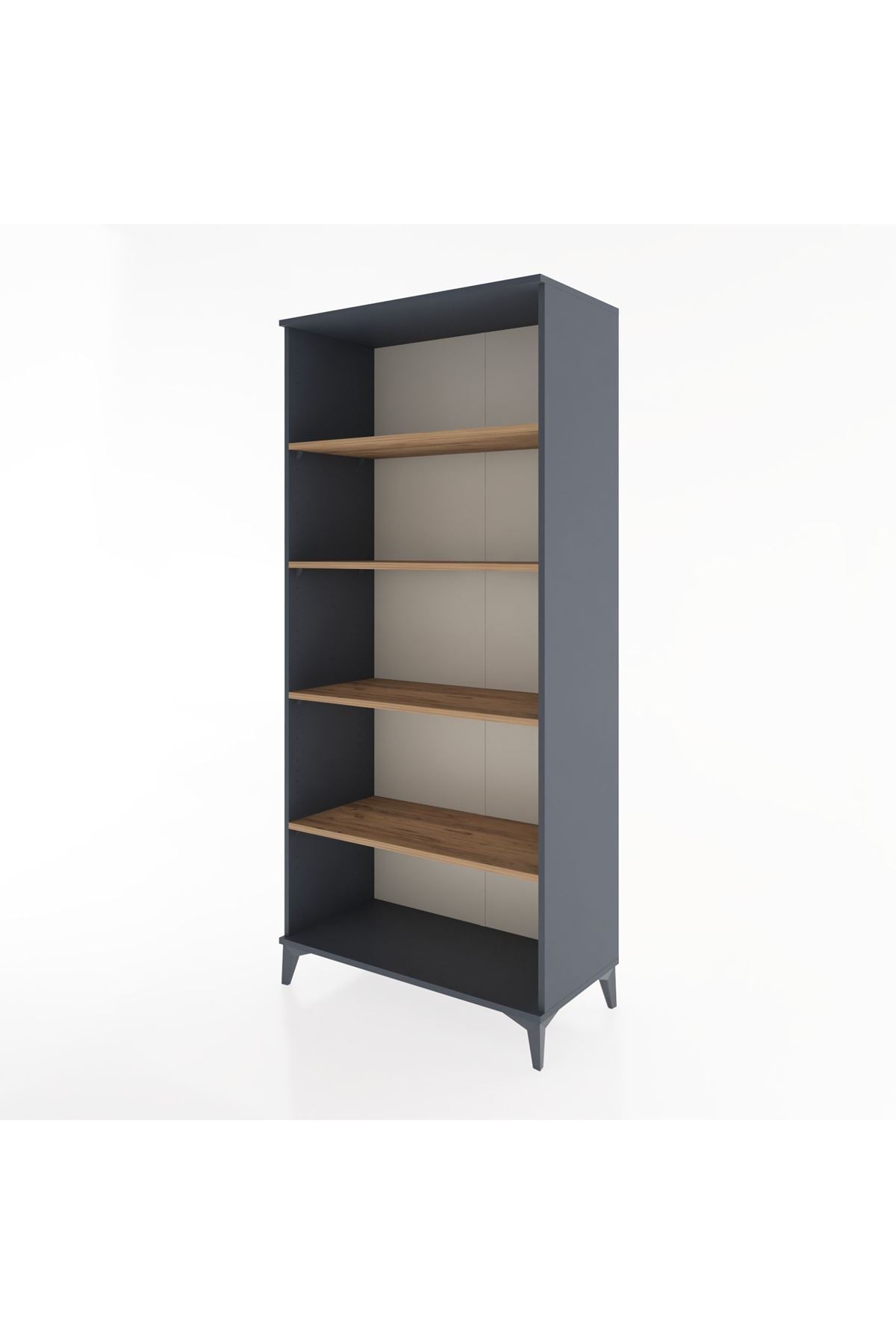 Hyperion Dolap 5 Raflı 88x44x195 Antrasit-Çam