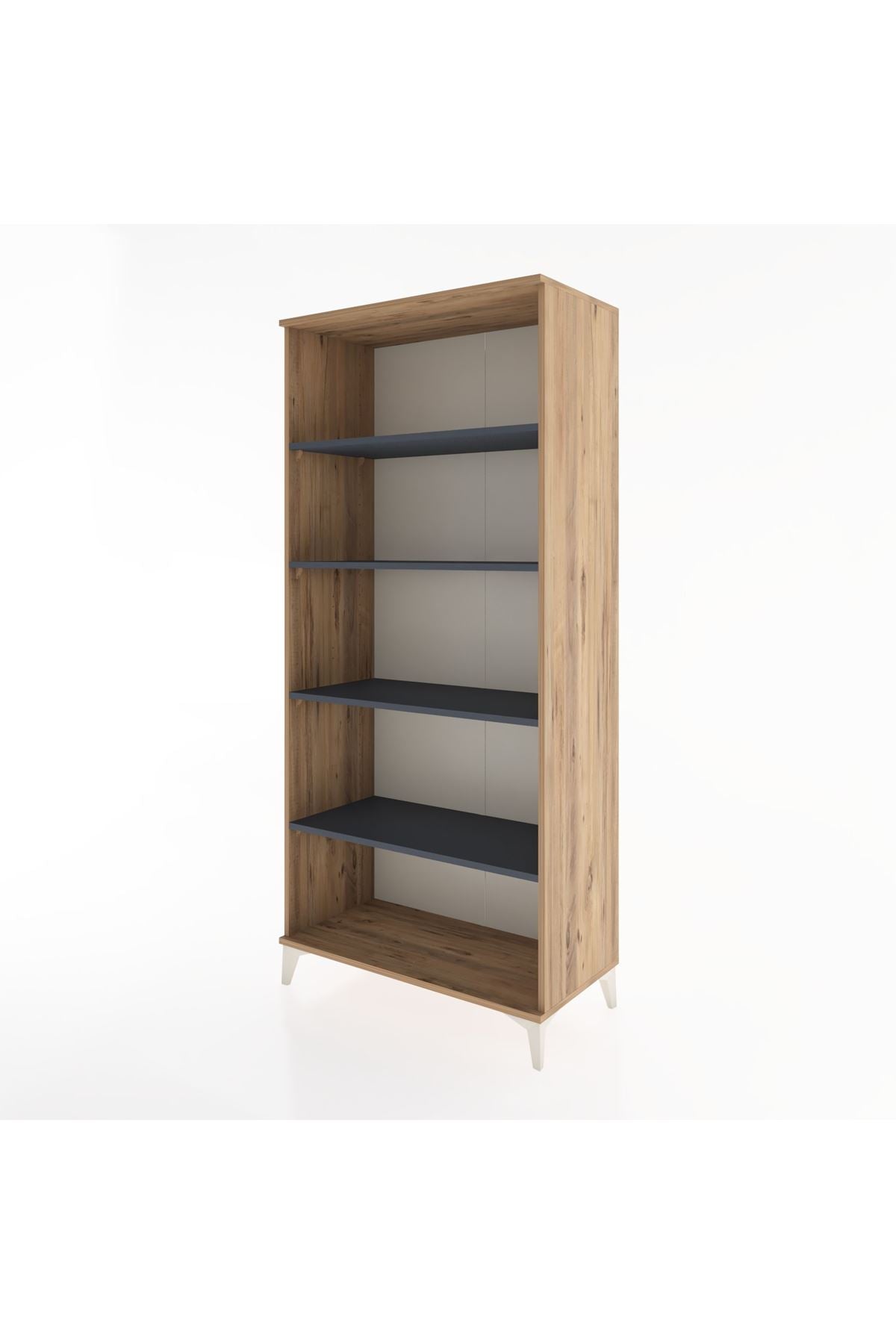 Hyperion Dolap 5 Raflı 88x44x195 Çam-Antrasit