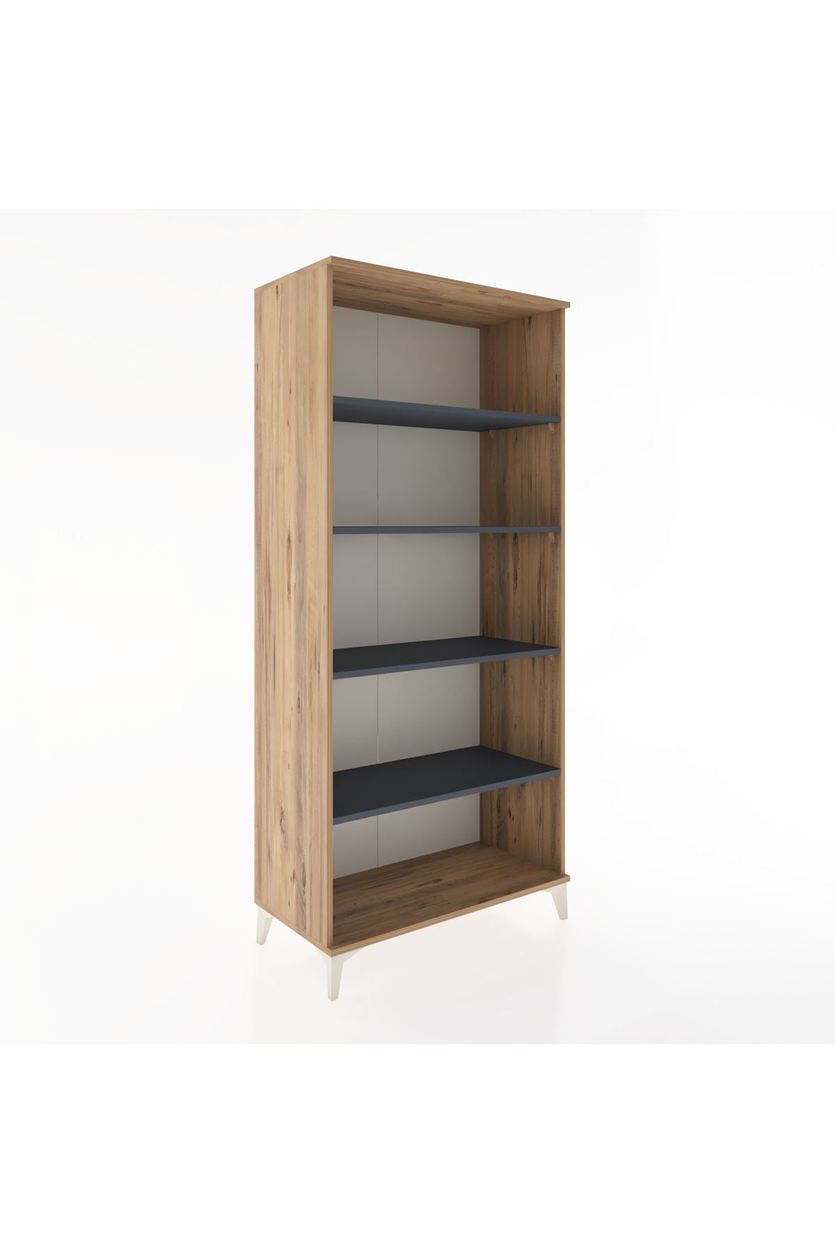 Hyperion Dolap 5 Raflı 88x44x195 Çam-Antrasit