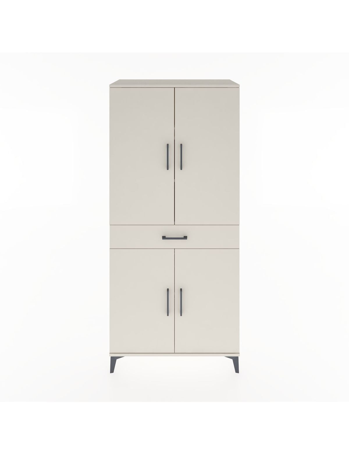 Hyperion Dolap 4 Raflı Tek Çekmeceli 4 Kapaklı 88x44x195 Aytaşı-Aytaşı