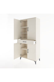 Hyperion Dolap 4 Raflı Tek Çekmeceli 4 Kapaklı 88x44x195 Aytaşı-Aytaşı