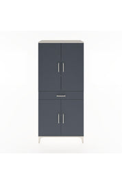 Hyperion Dolap 4 Raflı Tek Çekmeceli 4 Kapaklı 88x44x195 Aytaşı-Antrasit