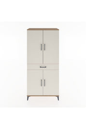 Hyperion Dolap 4 Raflı Tek Çekmeceli 4 Kapaklı 88x44x195 Çam-Aytaşı
