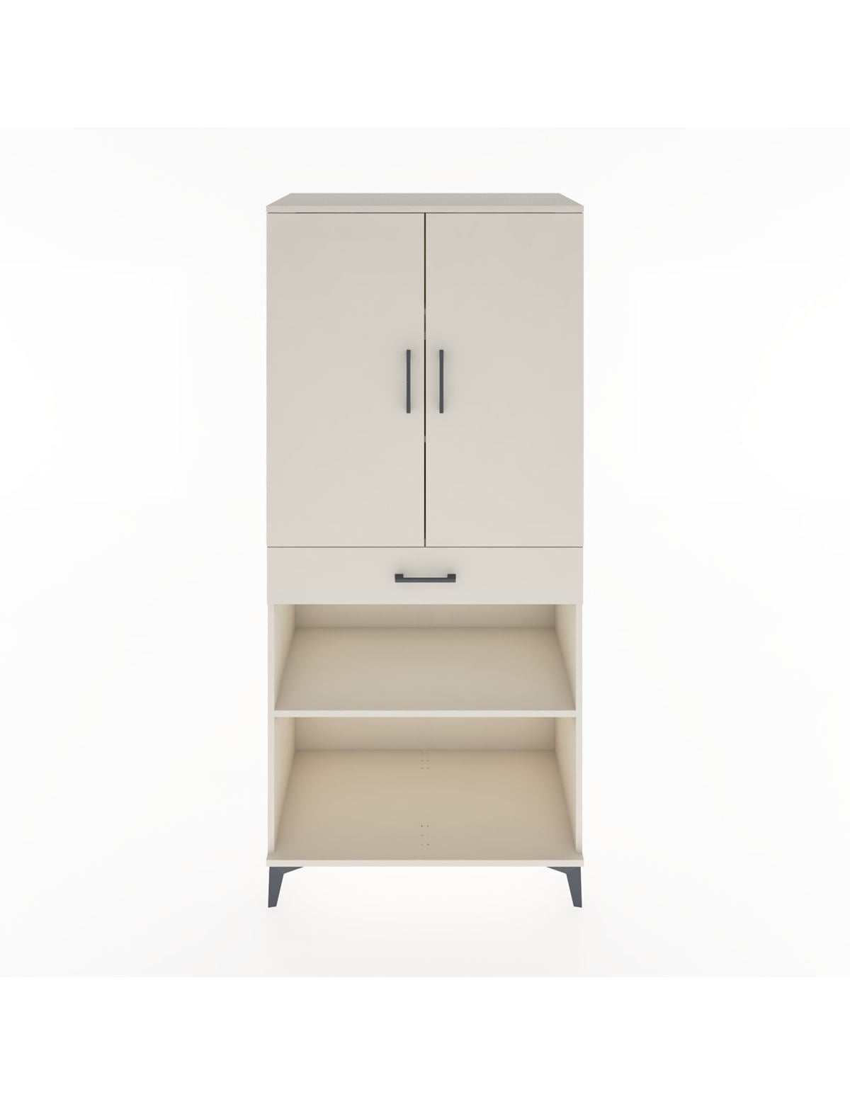 Hyperion Dolap 4 Raflı Tek Çekmeceli 2 Kapaklı 88x44x195 Aytaşı-Aytaşı