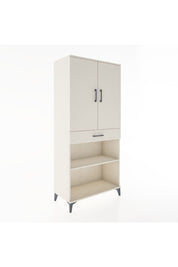 Hyperion Dolap 4 Raflı Tek Çekmeceli 2 Kapaklı 88x44x195 Aytaşı-Aytaşı