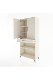 Hyperion Dolap 4 Raflı Tek Çekmeceli 2 Kapaklı 88x44x195 Aytaşı-Aytaşı