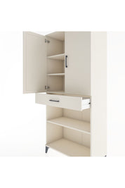 Hyperion Dolap 4 Raflı Tek Çekmeceli 2 Kapaklı 88x44x195 Aytaşı-Aytaşı
