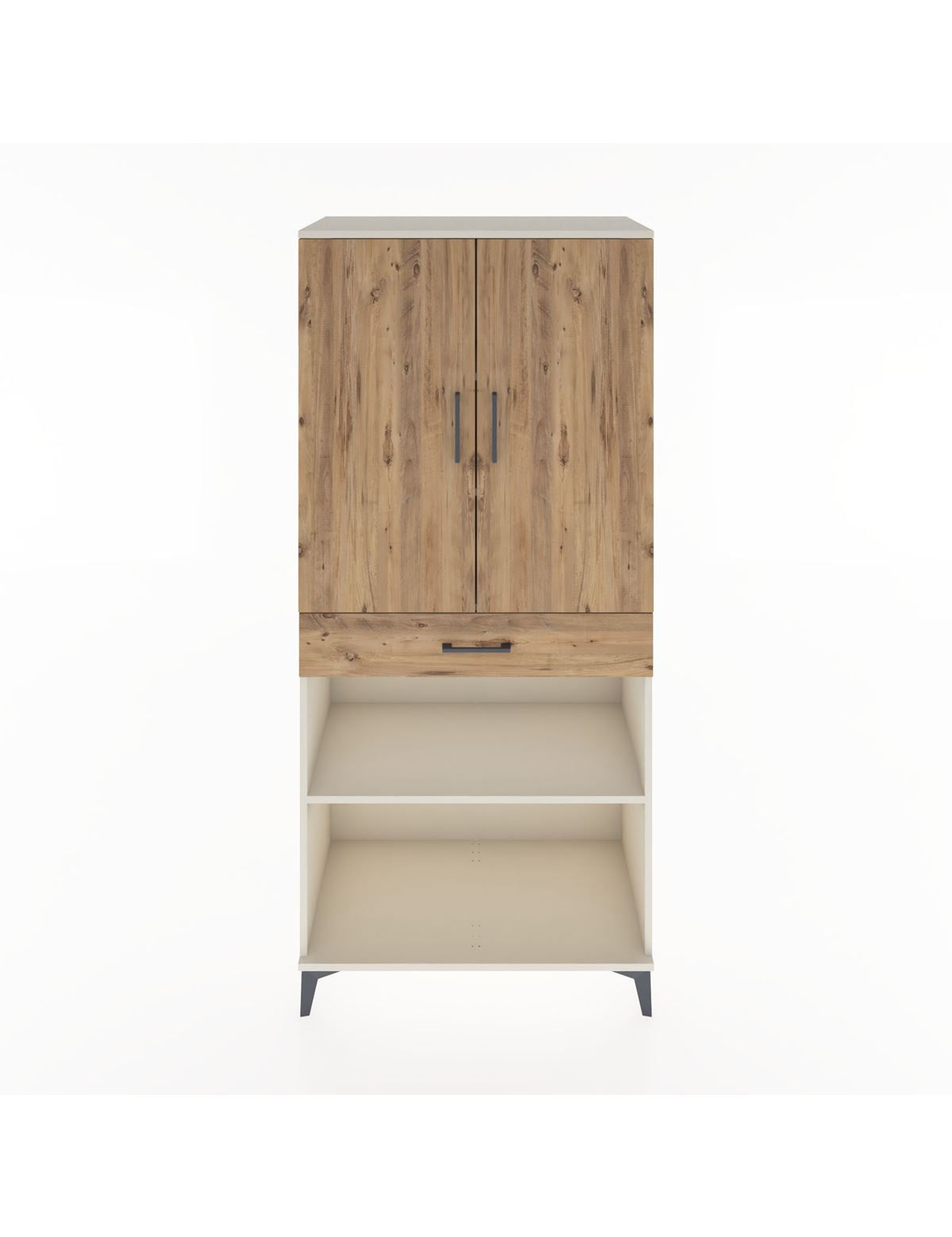 Hyperion Dolap 4 Raflı Tek Çekmeceli 2 Kapaklı 88x44x195 Aytaşı-Çam