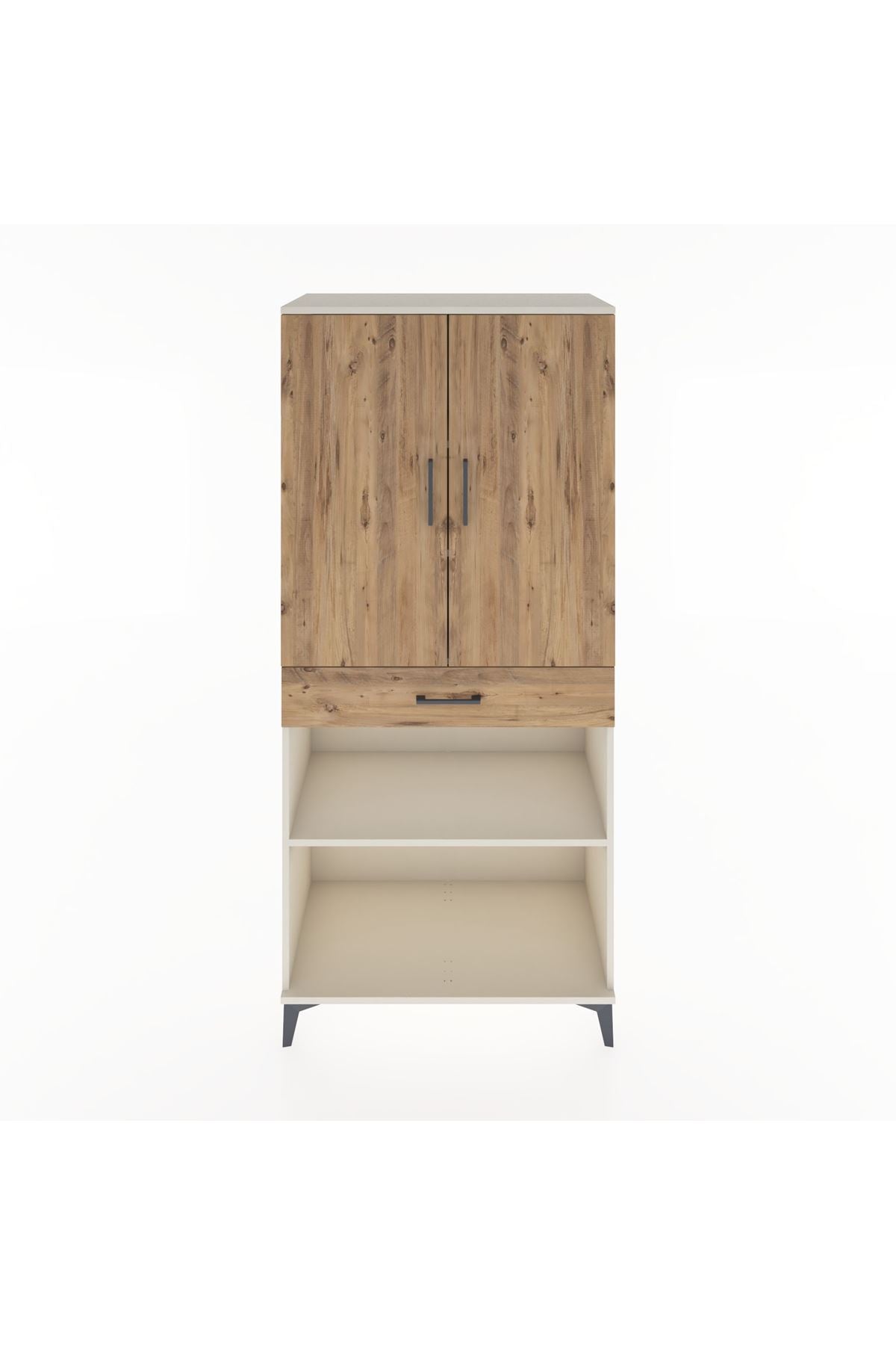 Hyperion Dolap 4 Raflı Tek Çekmeceli 2 Kapaklı 88x44x195 Aytaşı-Çam