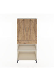 Hyperion Dolap 4 Raflı Tek Çekmeceli 2 Kapaklı 88x44x195 Aytaşı-Çam