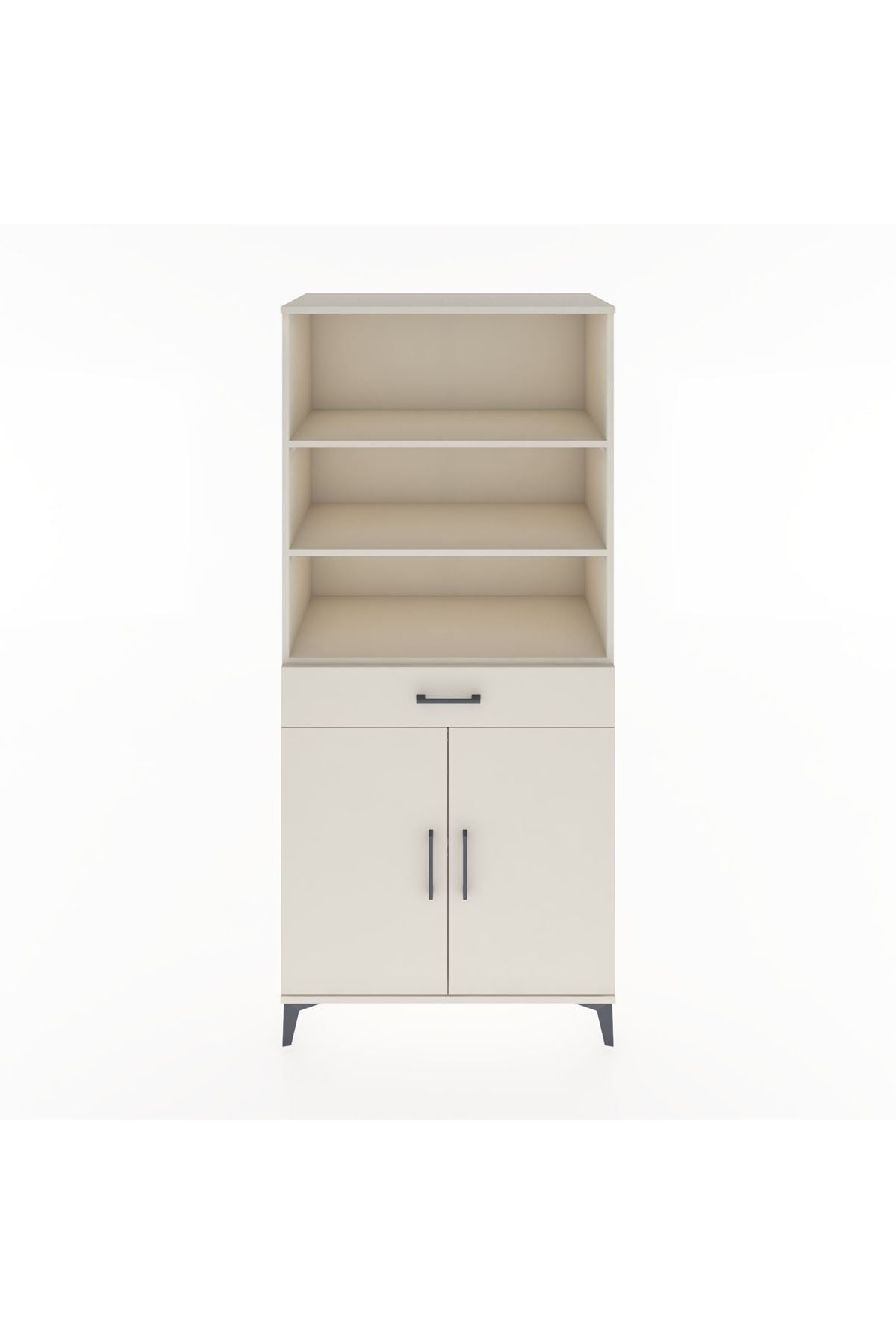 Hyperion Dolap 4 Raflı Tek Çekmeceli 2 Kapaklı 88x44x195 Aytaşı-Aytaşı