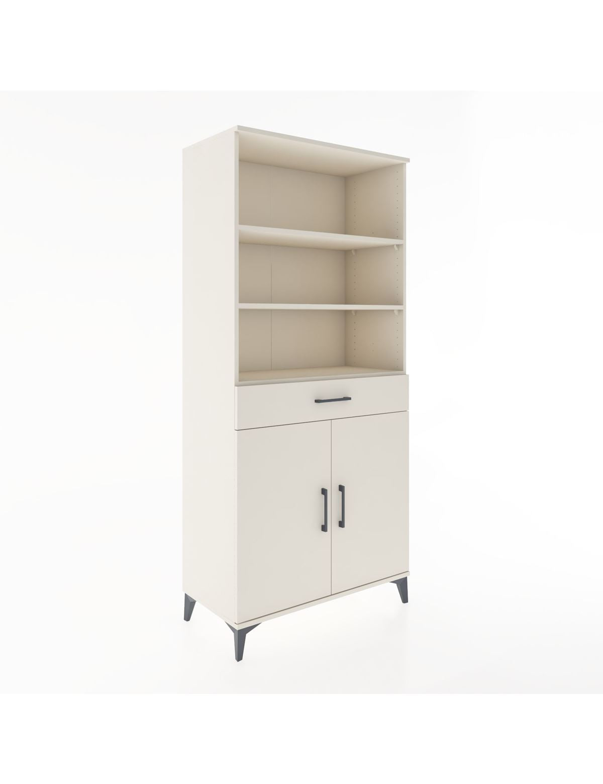 Hyperion Dolap 4 Raflı Tek Çekmeceli 2 Kapaklı 88x44x195 Aytaşı-Aytaşı