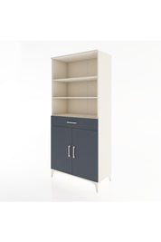 Hyperion Dolap 4 Raflı Tek Çekmeceli 2 Kapaklı 88x44x195 Aytaşı-Antrasit