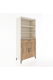 Hyperion Dolap 4 Raflı Tek Çekmeceli 2 Kapaklı 88x44x195 Aytaşı-Çam